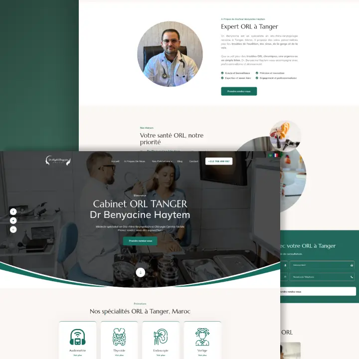 Site Web Médecin Urologie Tanger